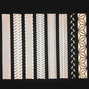 亮银乐鱼在线官网热贴膜斜纹刻条 可定制花纹