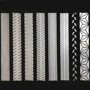 亮银乐鱼在线官网热贴膜斜纹刻条 可定制花纹