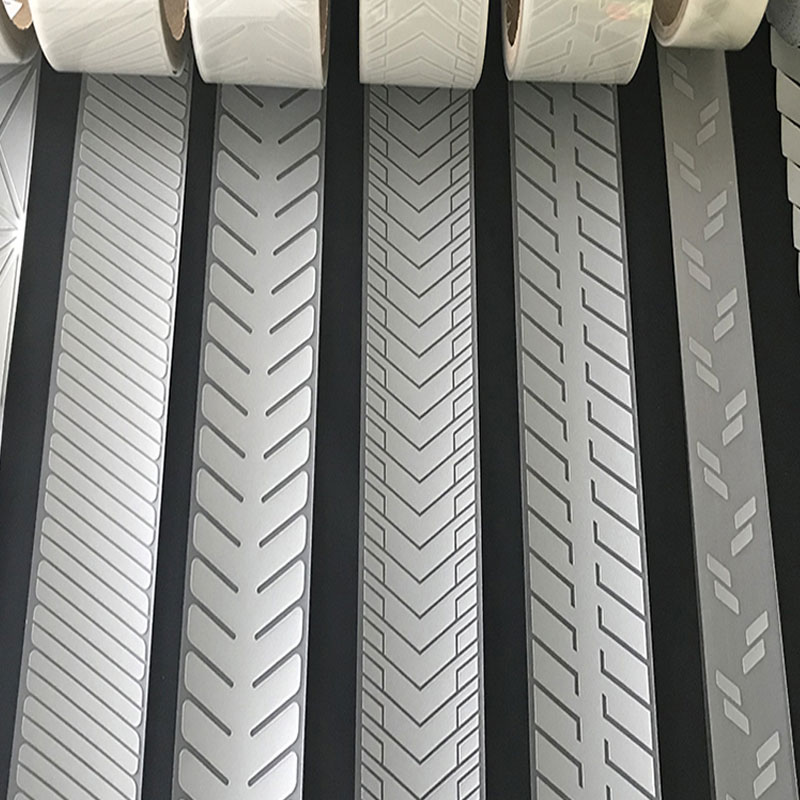 亮银乐鱼在线官网热贴膜斜纹刻条 可定制花纹