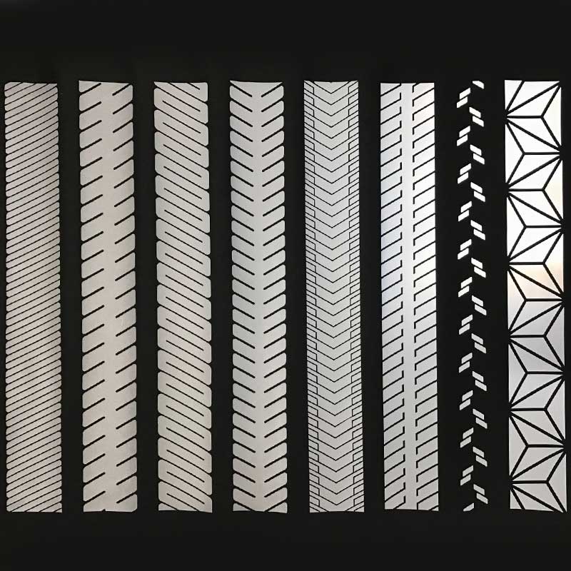 亮银乐鱼在线官网热贴膜斜纹刻条 可定制花纹