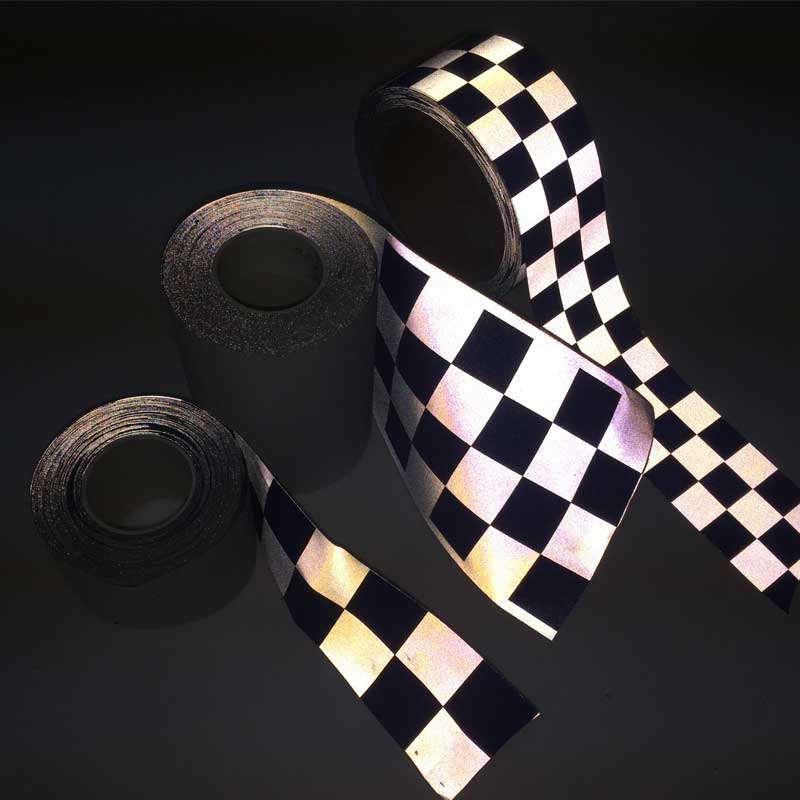 亮银TC乐鱼在线官网布印刷方格 安全警示服用方格乐鱼在线官网带