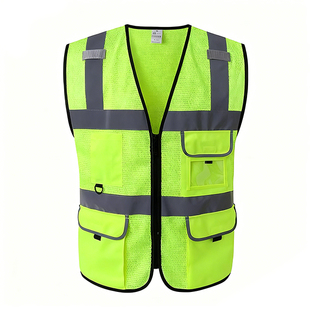 网布透气乐鱼在线官网背心施工交通安全荧光骑行马甲