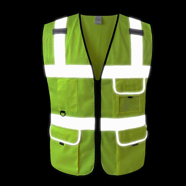 网布透气乐鱼在线官网背心施工交通安全荧光骑行马甲