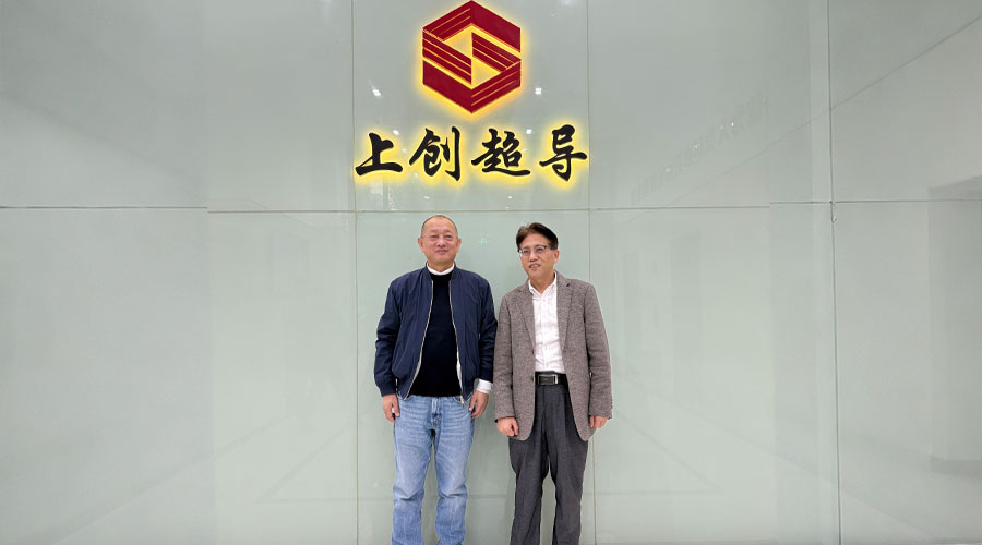 乐鱼在线官网新材赴上海上创超导考察调研
